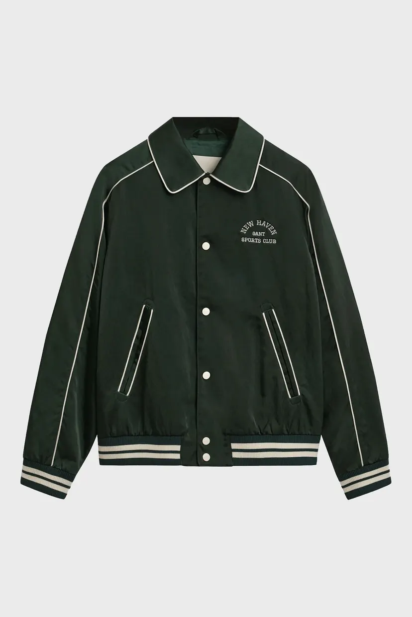Чоловіча темно-зелена куртка SPORT CLUB VARSITY 7