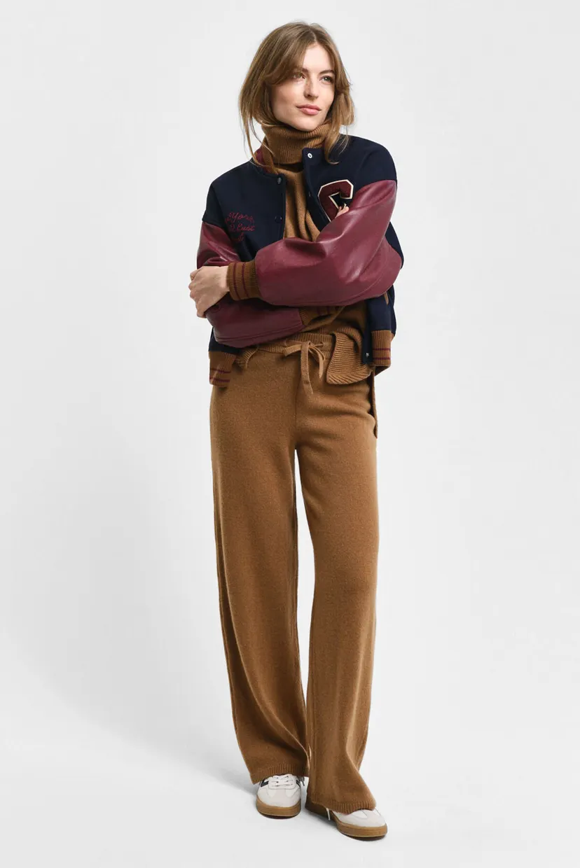 Жіночі бежеві вовняні брюки WOOL KNITTED 3