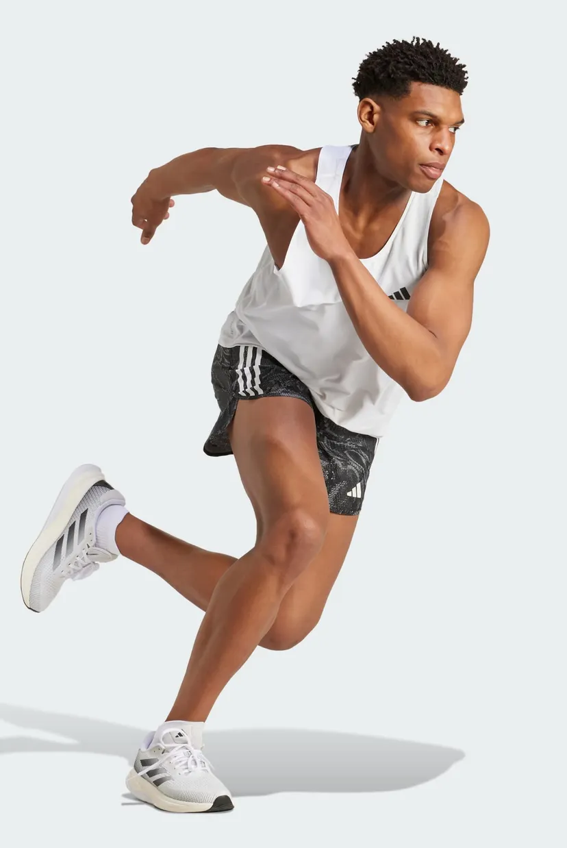 Мужские черные шорты с узором Own the Run Excite Allover Print AEROREADY 3