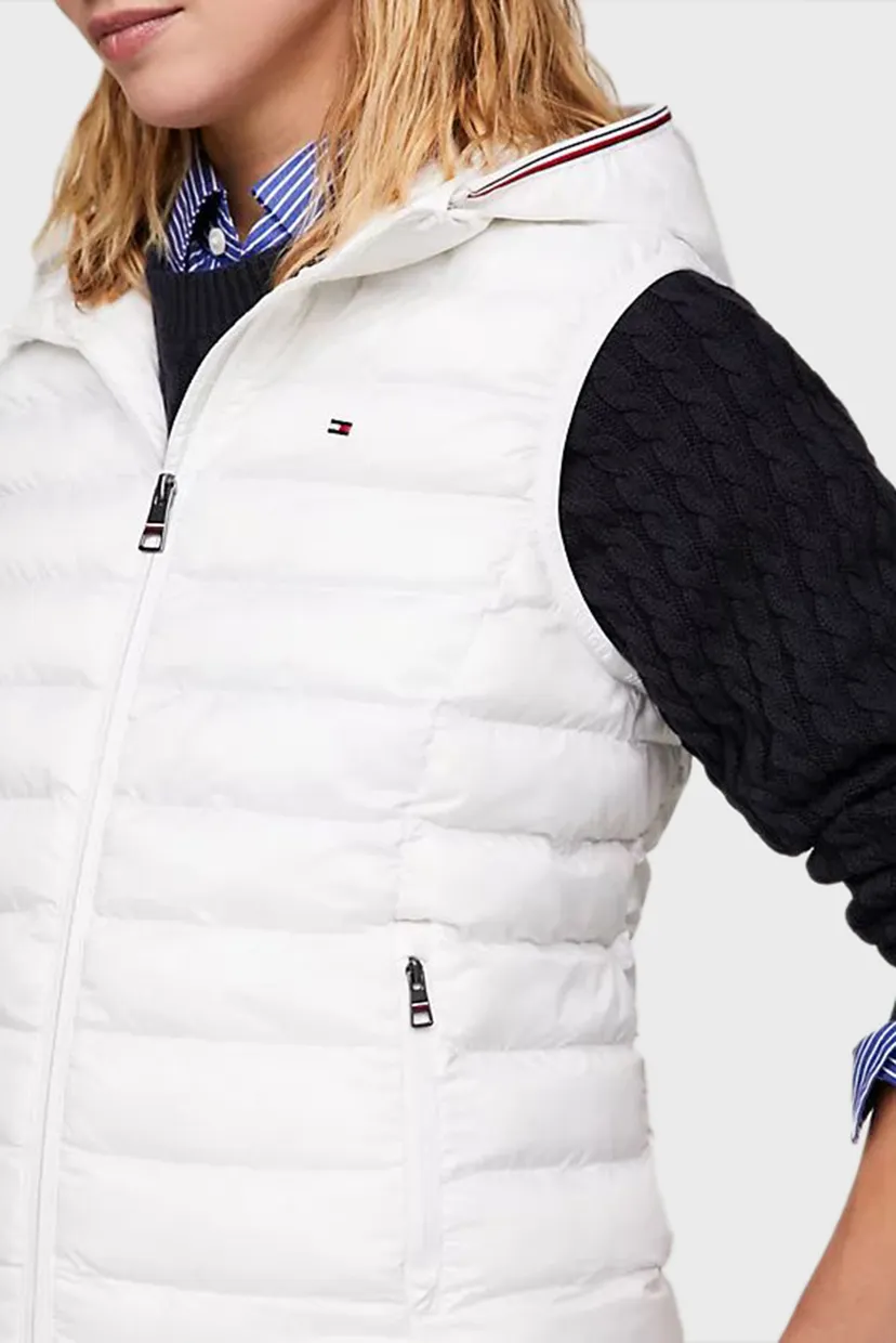 Жіночий білий жилет LW PADDED GLOBAL STRIPE 4