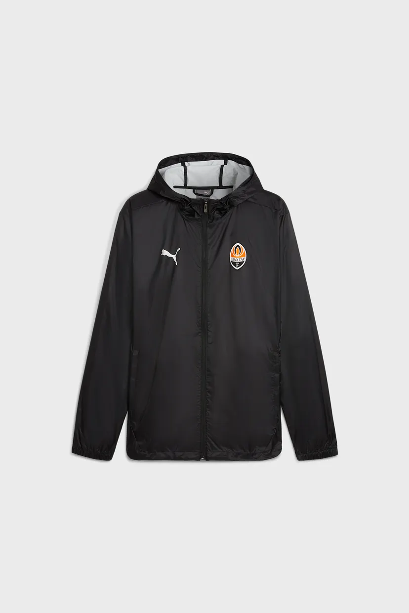 Мужская черная ветровка FC Shakhtar Donetsk All-Weather Jacket Men 6