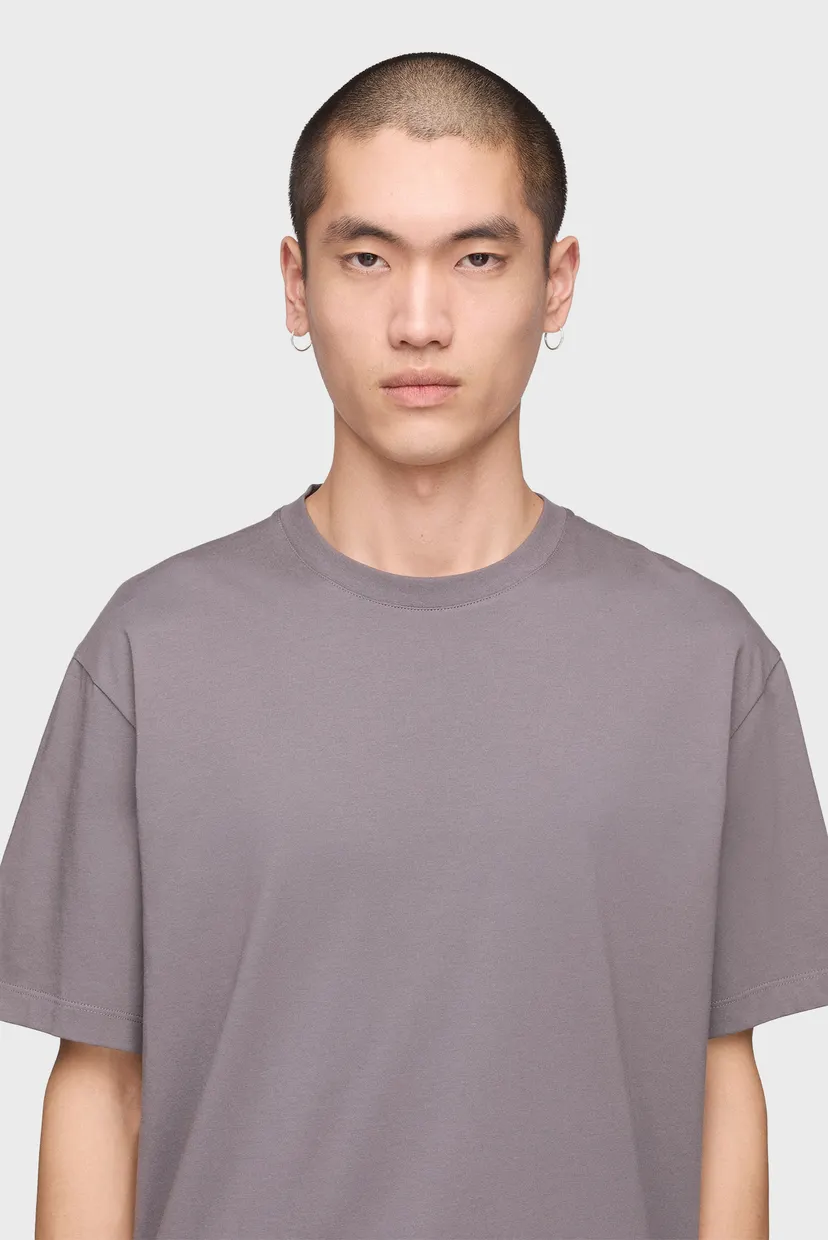 Сіра футболка Y-3 MERCEDES LOGO STACK SHORT SLEEVE (унісекс) 6