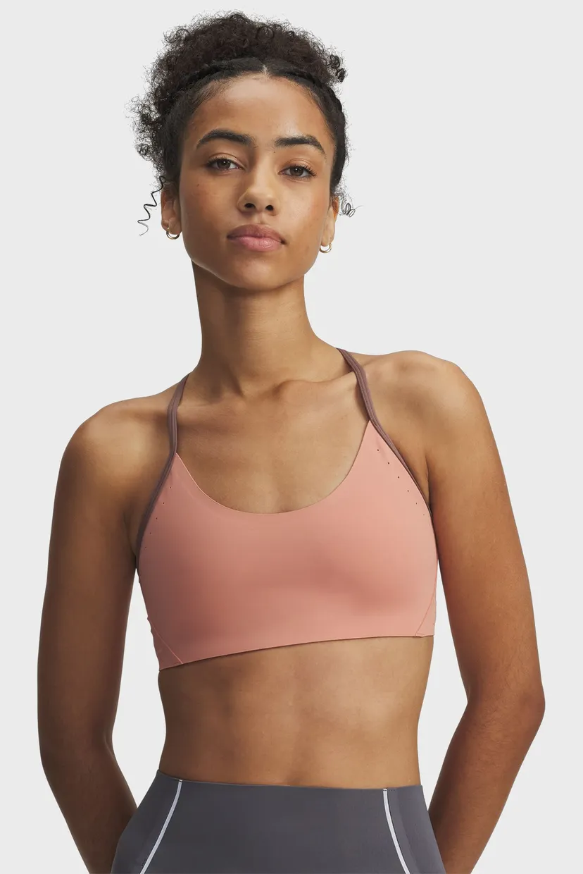 Жіночий рожевий топ UA Halo Bonded Bra 1