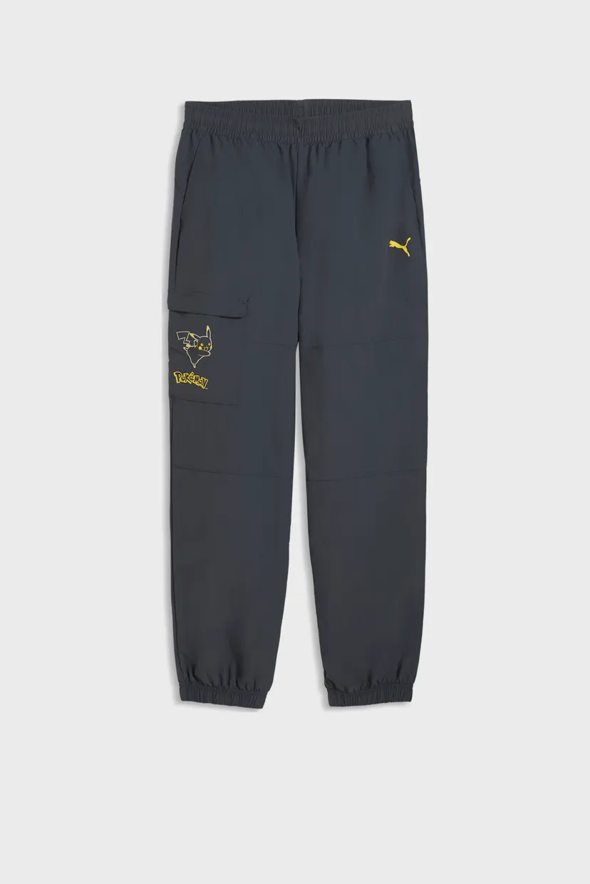 Дитячі темно-сірі спортивні штани PUMA x POKÉMON Relaxed Cargo Pants Youth 4