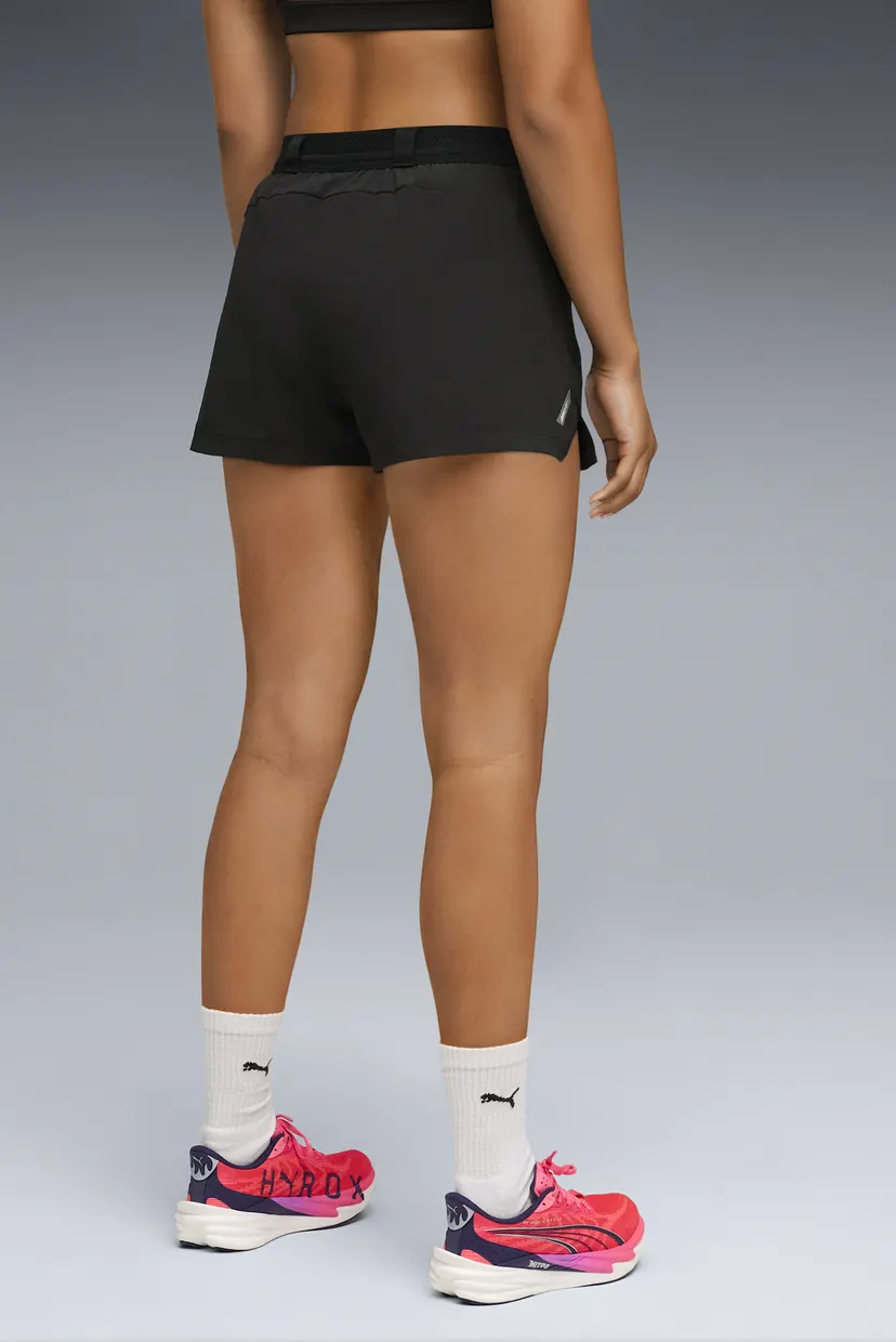 Женские черные шорты PUMA x HYROX DRYELITE Woven Shorts Women 3