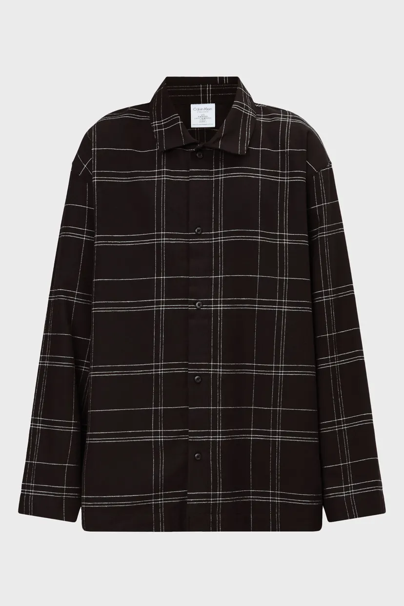 Чоловіча чорна картата сорочка L/S BUTTON DOWN 6