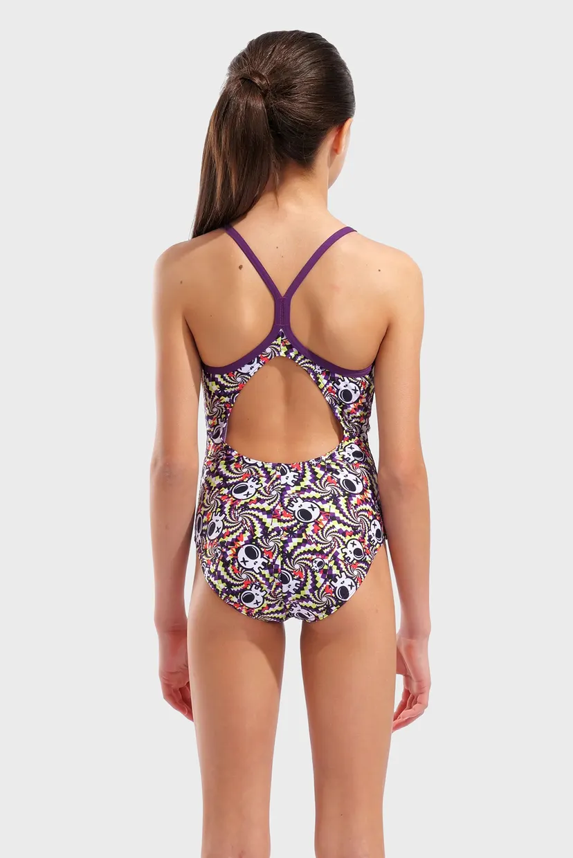 Дитячий купальник з візерунком FUN SKULLS SWIMSUIT LIGHTDROP 3