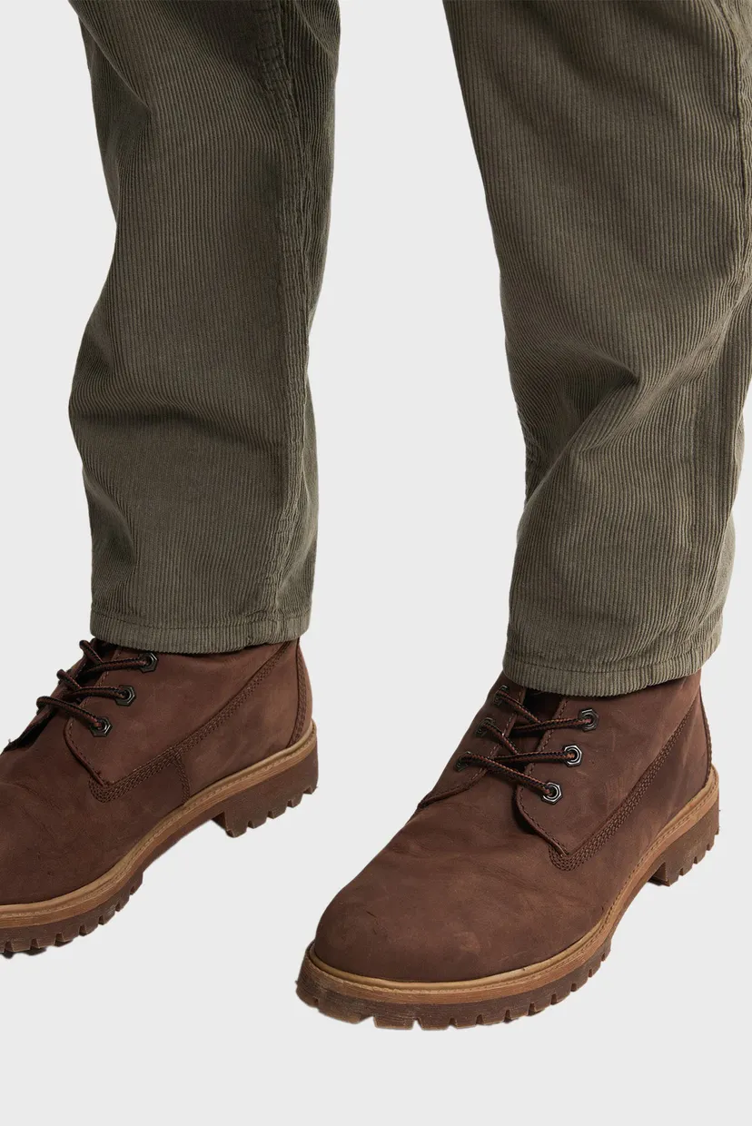 Мужские оливковые вельветовые джинсы Tapered 6