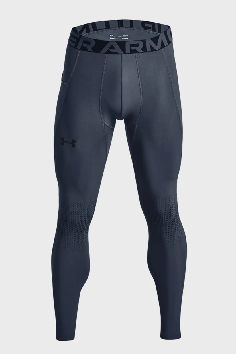 Чоловічі сірі тайтси UA HG ArmourPrint Leggings 7