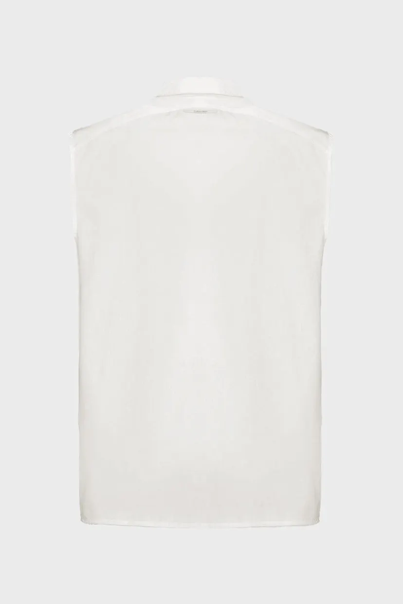 Жіноча біла сорочка COTTON ARCHIVE SLEEVELESS SHIRT 6
