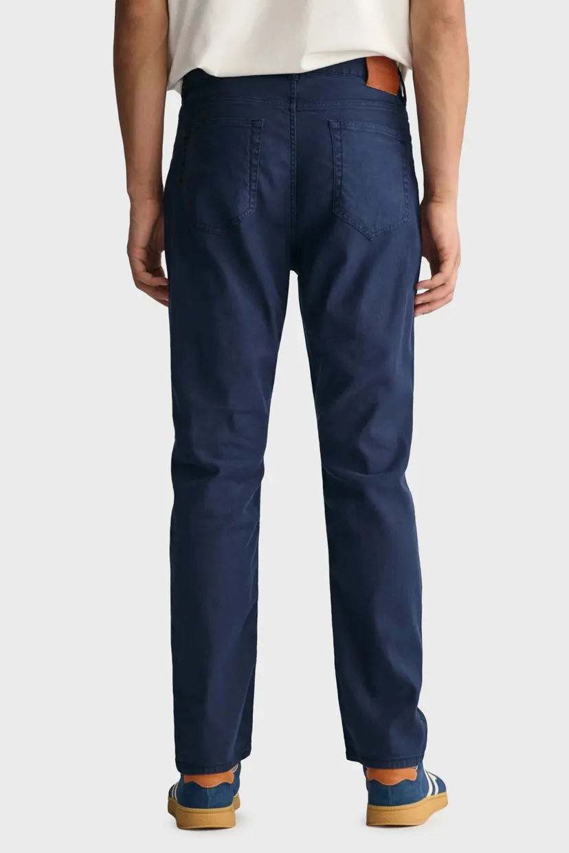 Чоловічі сині лляні брюки LINEN JEANS 3