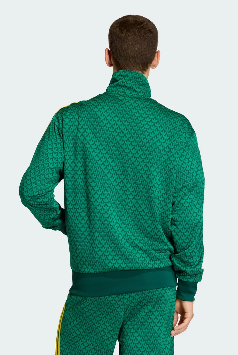 Мужская зеленая спортивная кофта с узором FIREBIRD LOOSE MONOGRAM