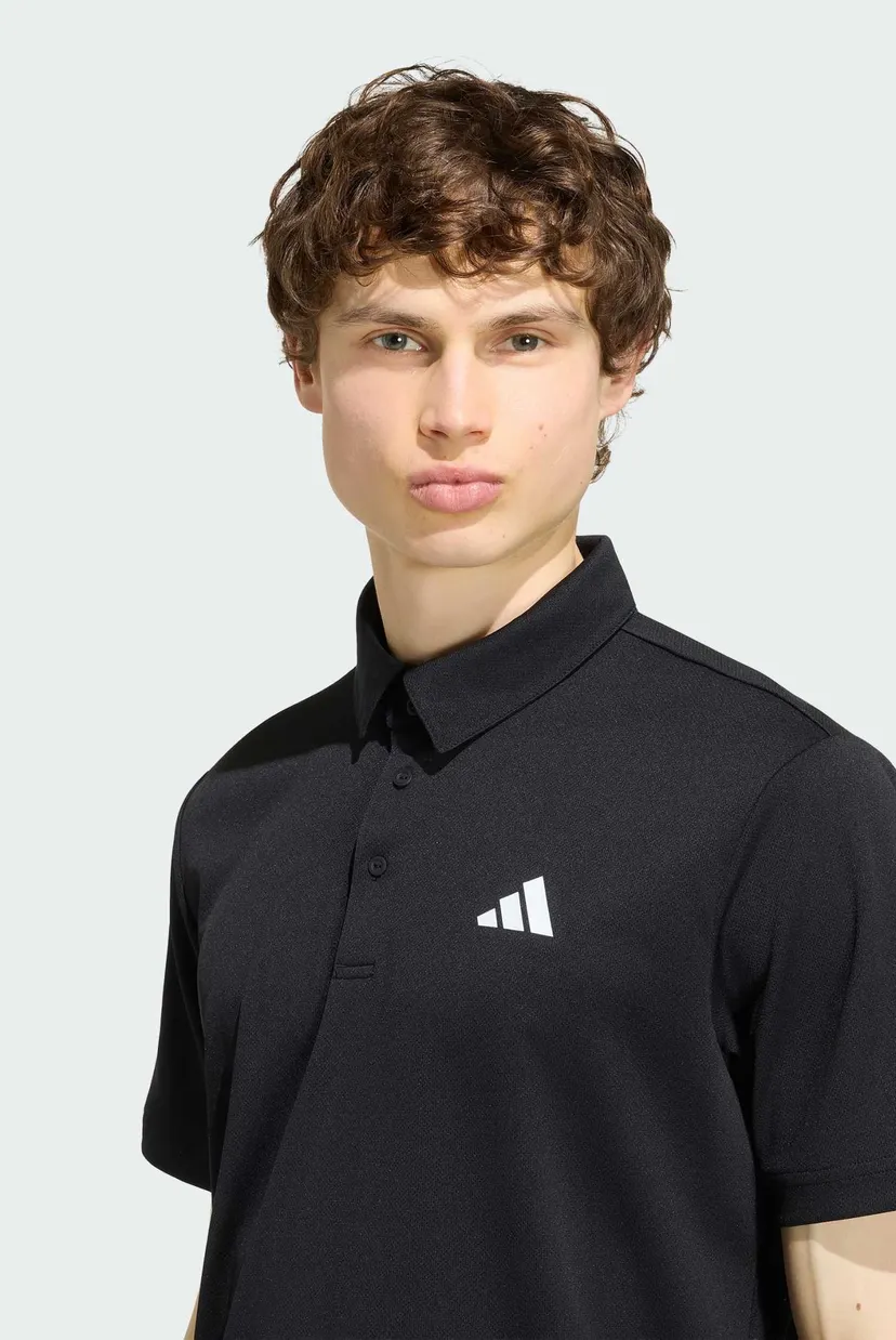 Чоловіче чорне поло TENNIS FAB 4