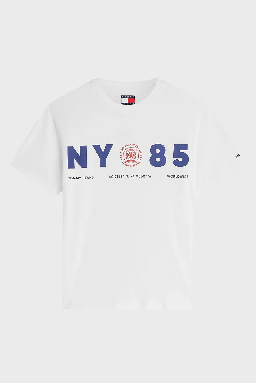 Мужская белая футболка RLX CREST 1985 SS TEE 6