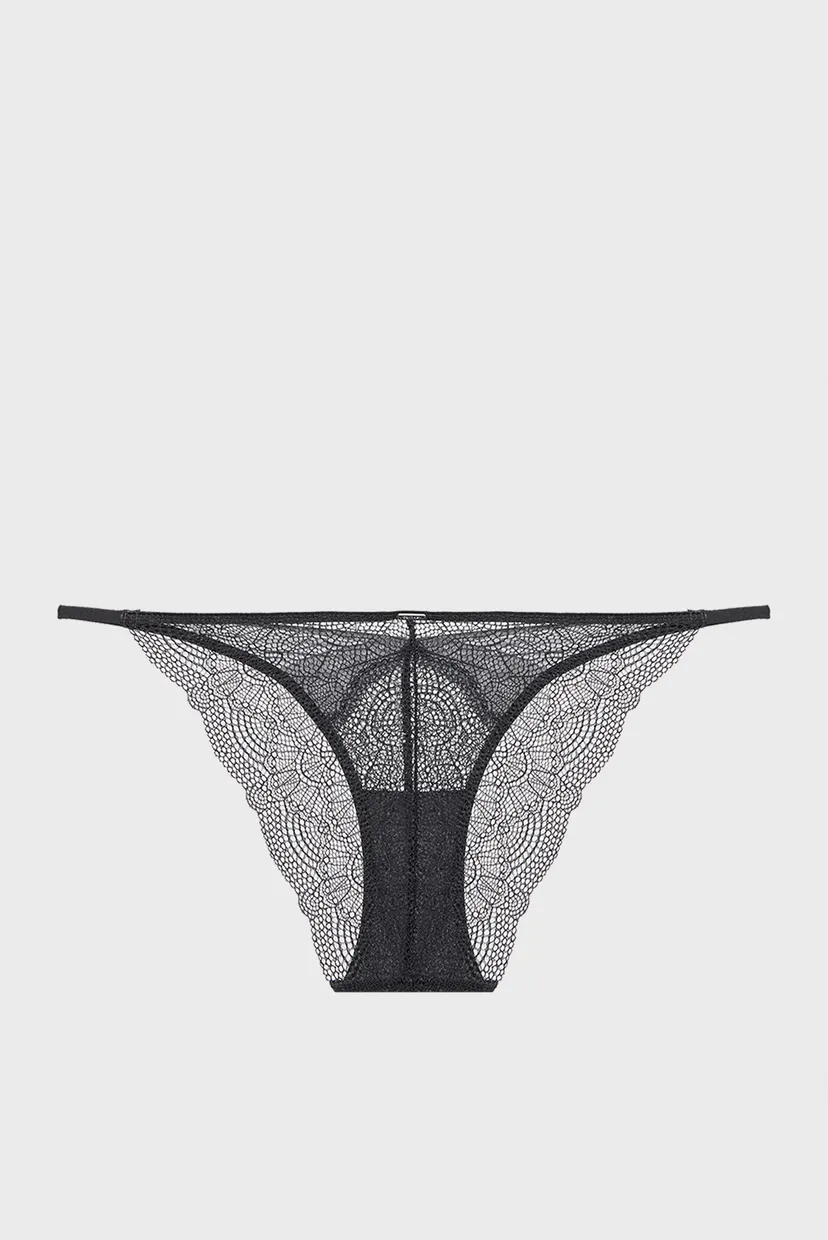 Женские черные трусики BIKINI 7