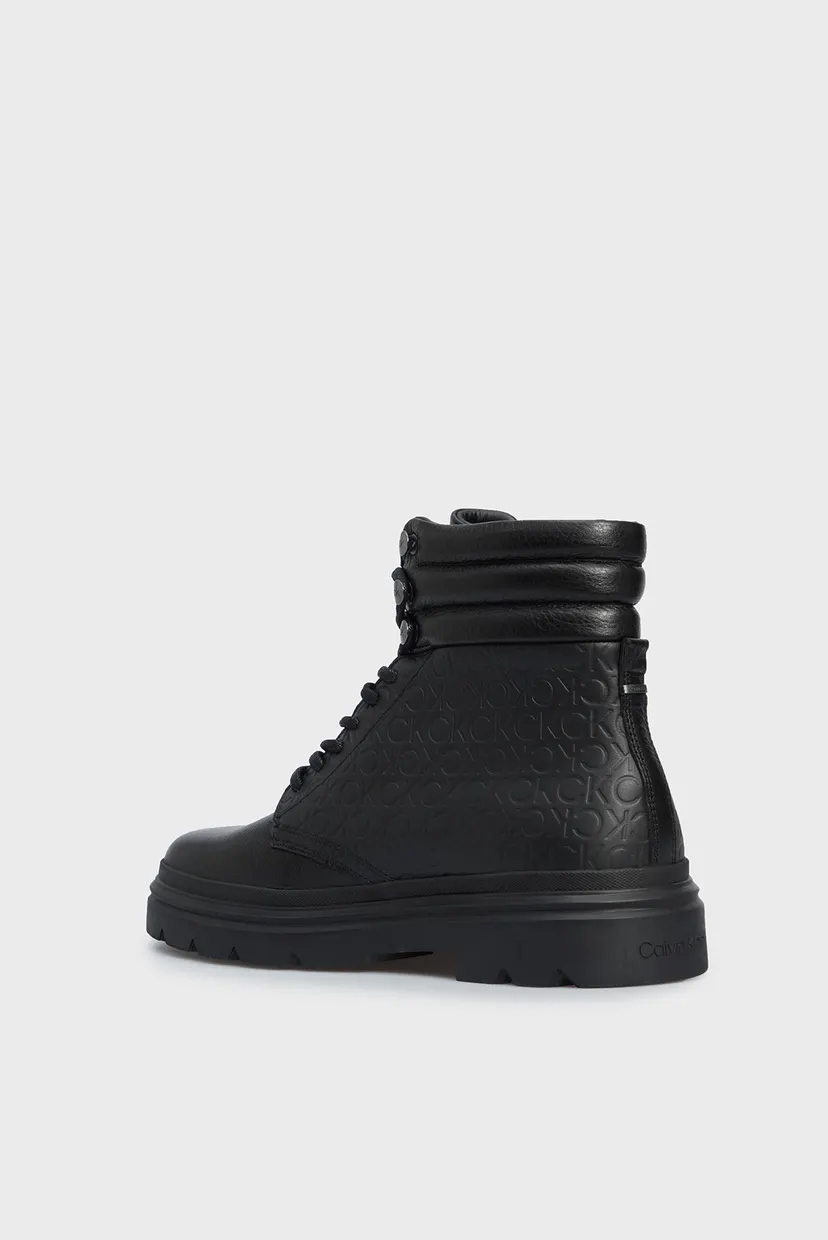 Чоловічі чорні шкіряні черевики COMBAT BOOT MONO 4