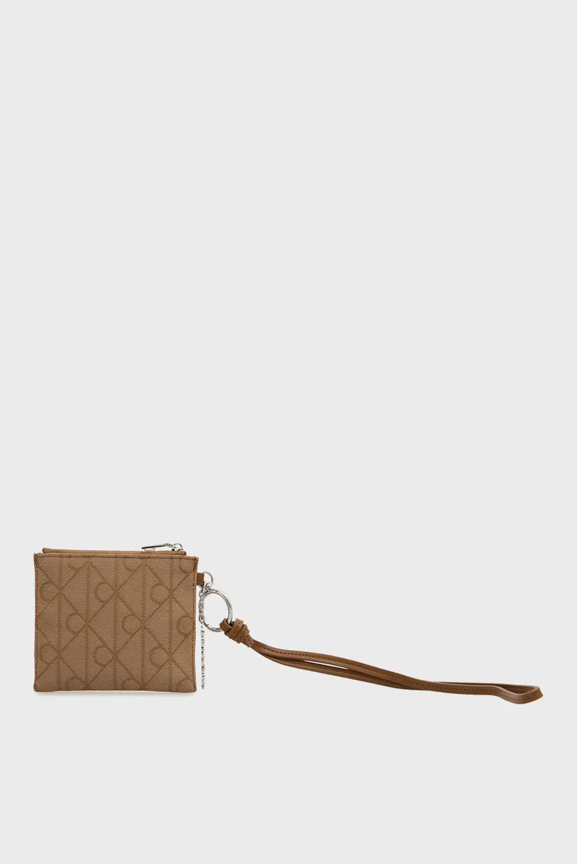 Женский коричневый брелок с узором JCQ POUCH ON STRAP CHA 4