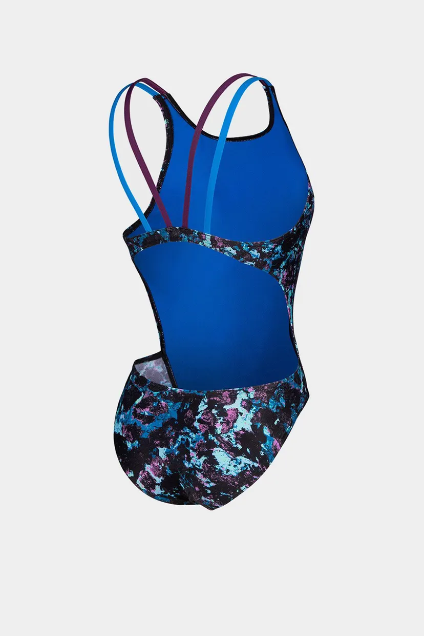 Жіночий темно-синій купальник з візерунком ROCKIN SWIMSUIT SWIM TECH MULT 9