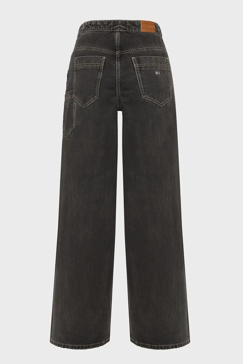 Женские черные джинсы WIDE LEG CARPENTER WASHED BLACK 6