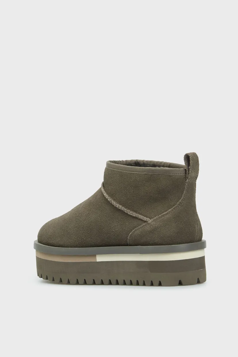 Жіночі сірі замшеві уггі TJW SUEDE FLATFORM BOOT 5