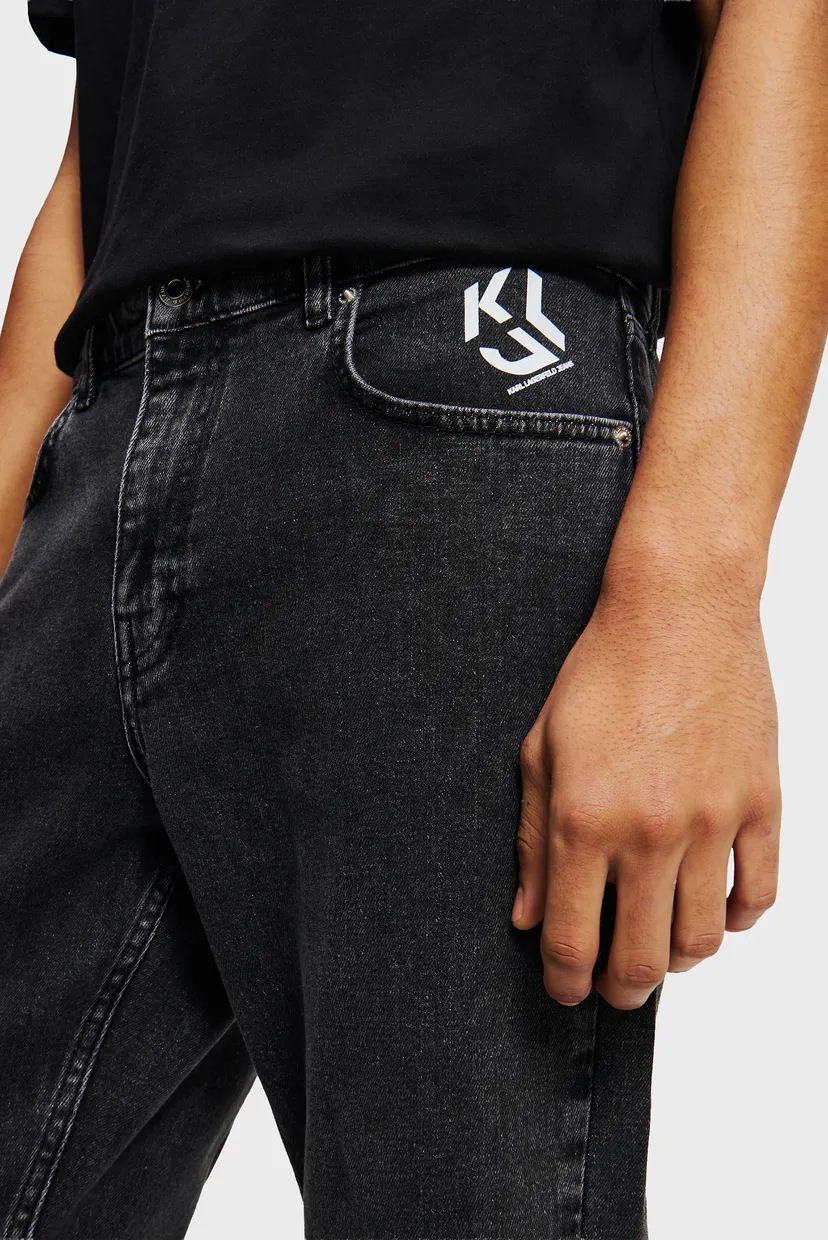 Чоловічі темно-сірі джинси klj slim denim 4
