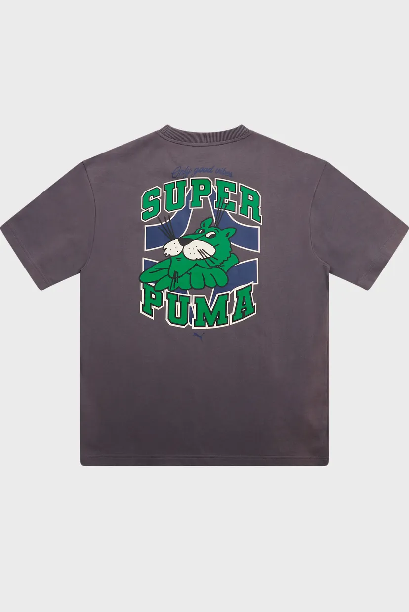 Чоловіча темно-сіра футболка GRAPHIC Super PUMA Pocket Tee Men 3