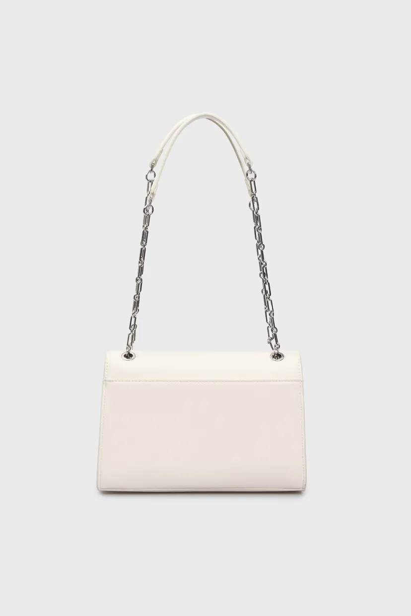 Женская белая сумка CK MEDIUM CONV CHAIN BAG 4