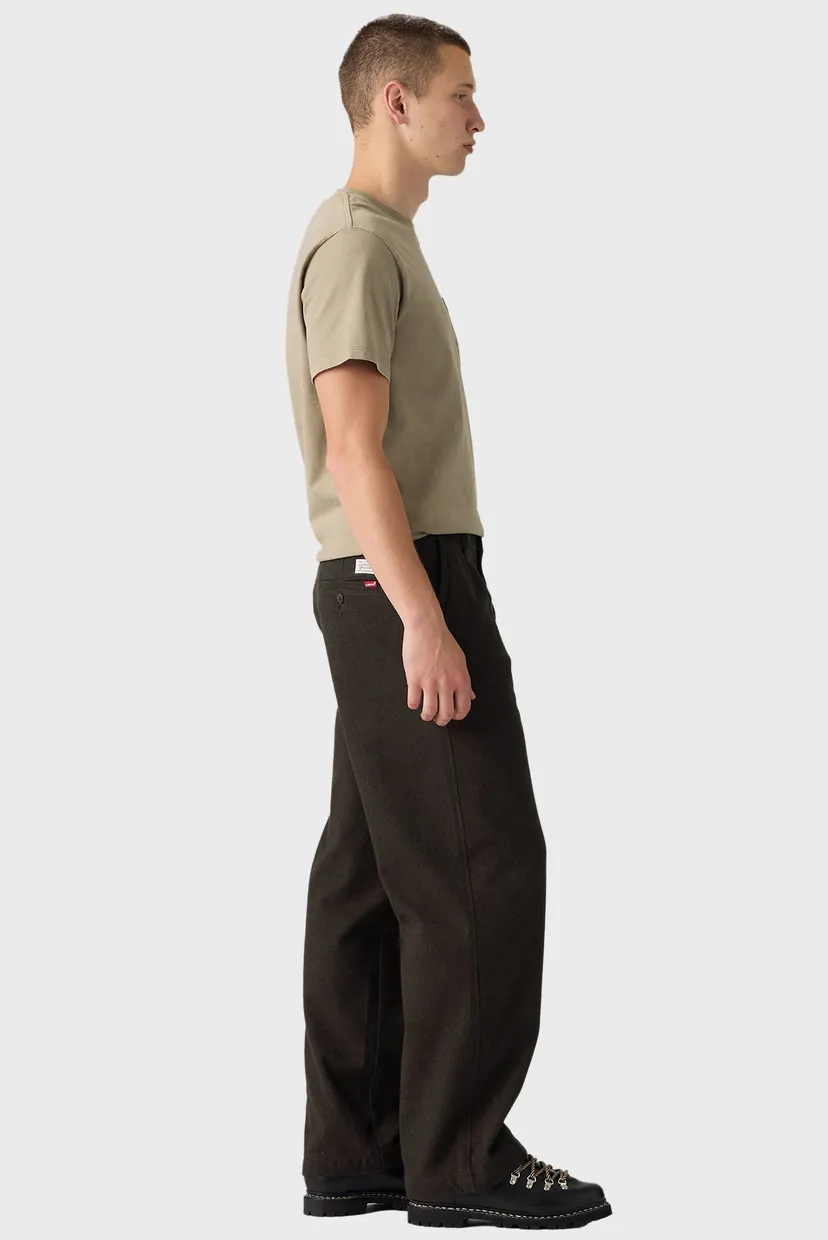 Чоловічі темно-коричневі брюки XX Chino Baggy Pleated 3
