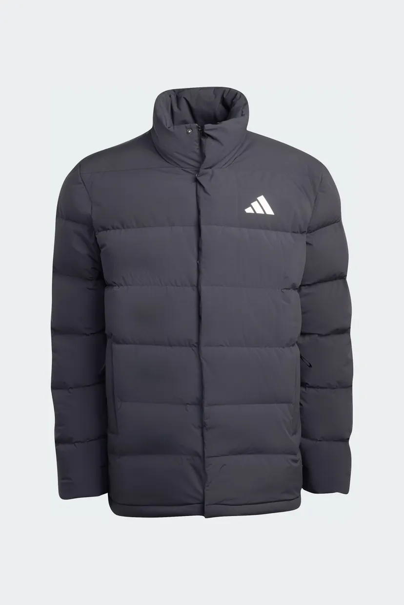 Мужской черный пуховик Helionic CLIMAWARM Mid-Length 6