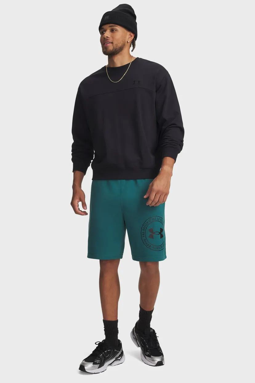 Чоловічі зелені шорти UA Rival LW Graphic Shorts-GRN 4
