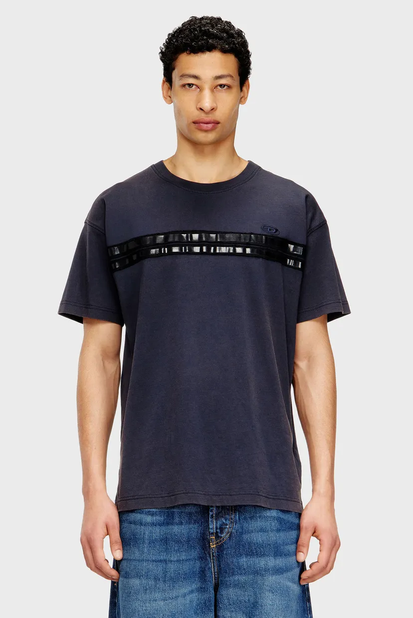 Мужская темно-синяя футболка T-REDDY Diesel A20961 0HYZY — MD-Fashion