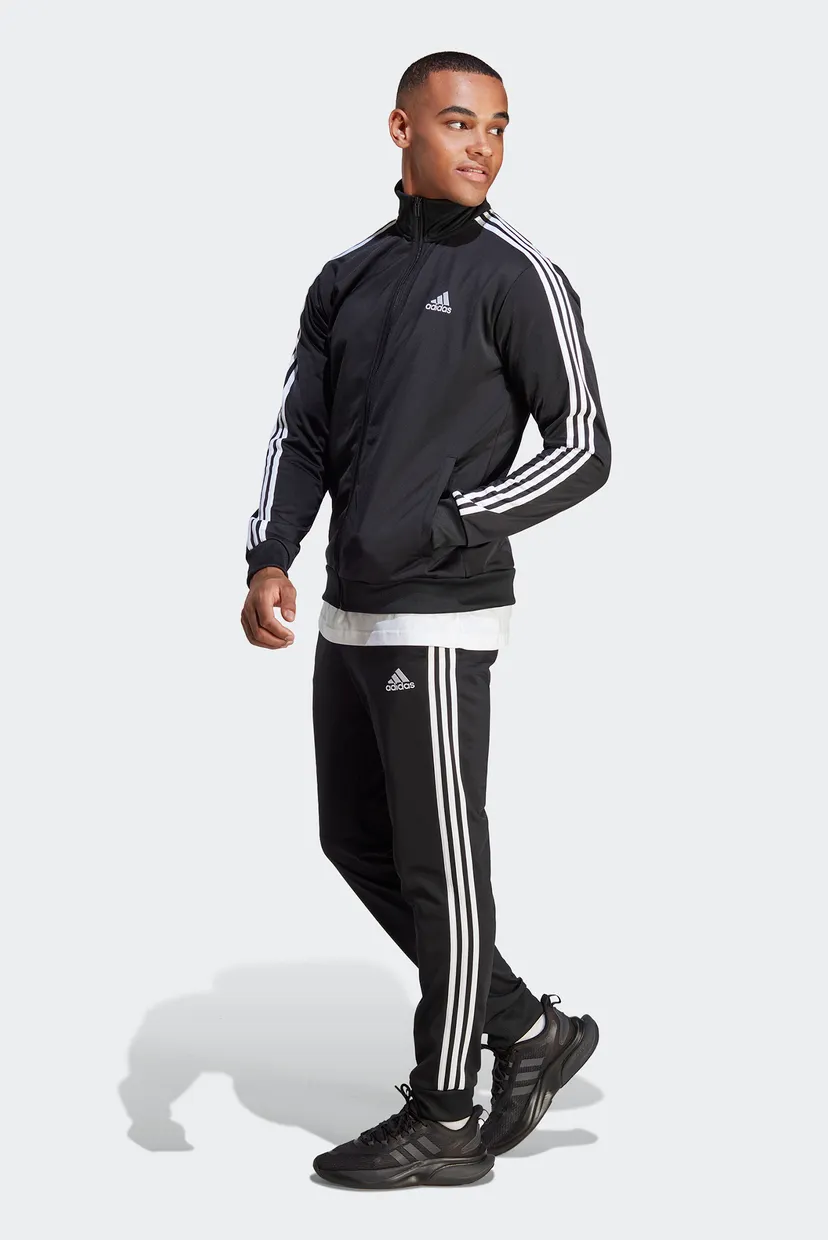 Мужской черный спортивный костюм (кофта, брюки) Basic 3-Stripes Tricot 4