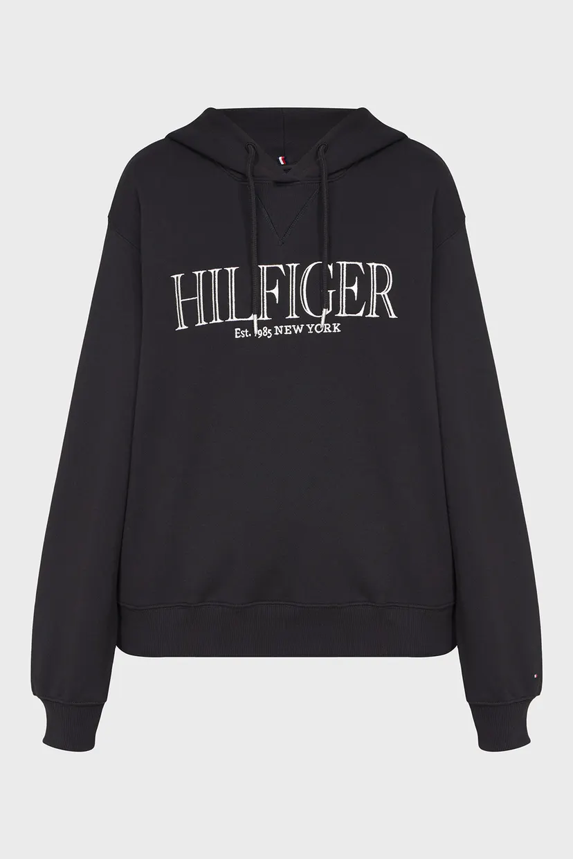 Жіноче чорне худі REG MDN HILFIGER 4