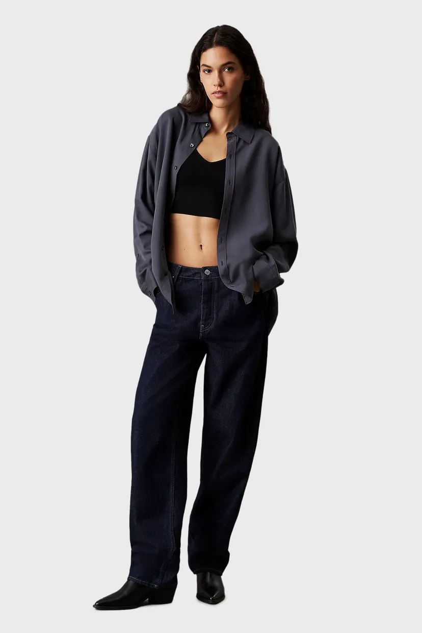 Женский черный топ RAYON SWEATER BRALETTE 3