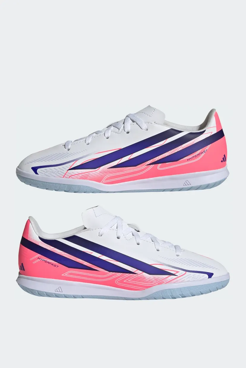 Детские белые футзалки F50 HYPERFAST CLUB Indoor Football Kids 7