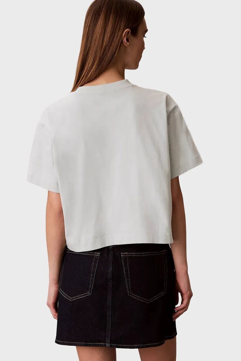 Женская мятная футболка CROPPED BOXY GRAPHIC 3