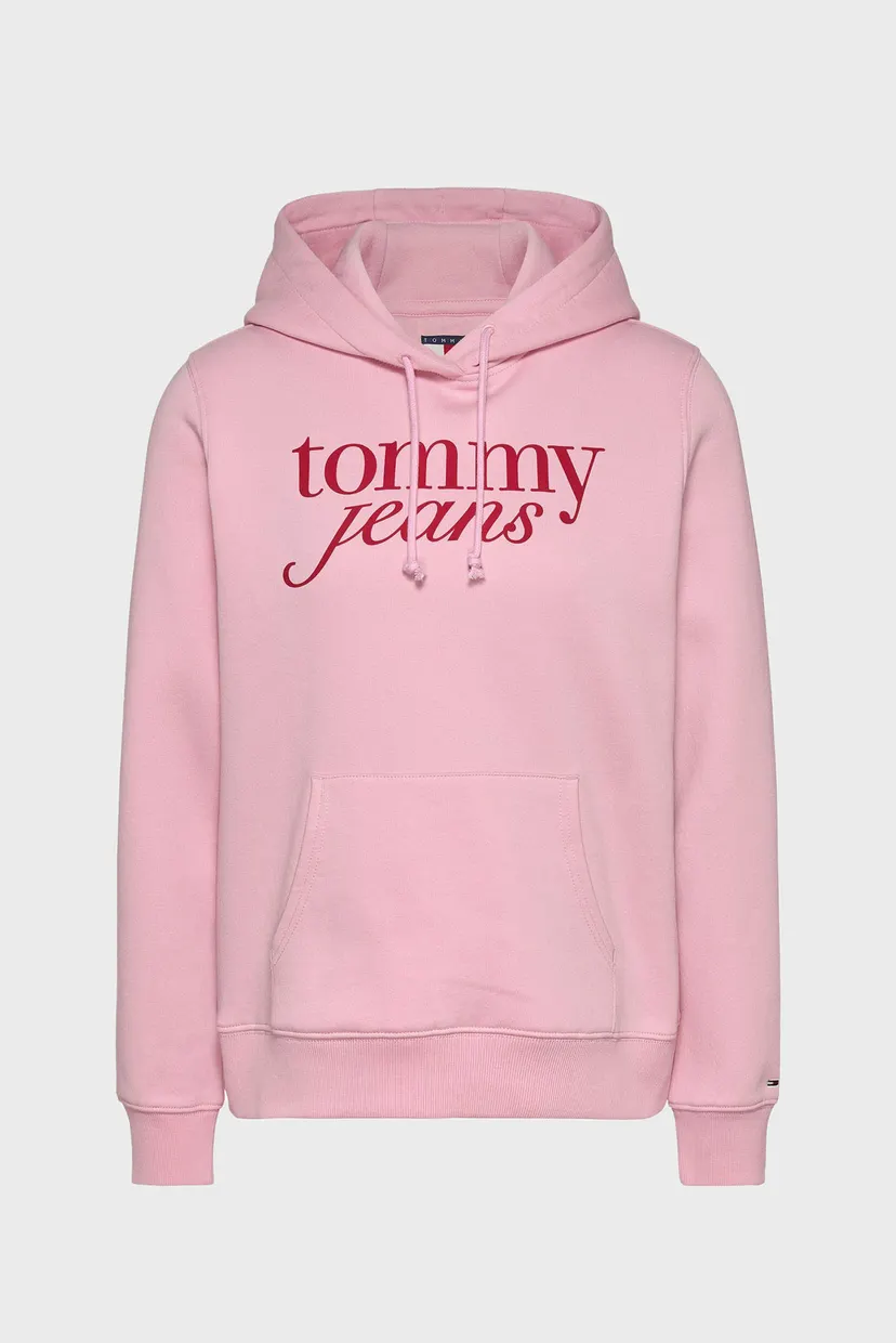 Женское розовое худи TJW REG ESS LOGO HOODIE EXT 6
