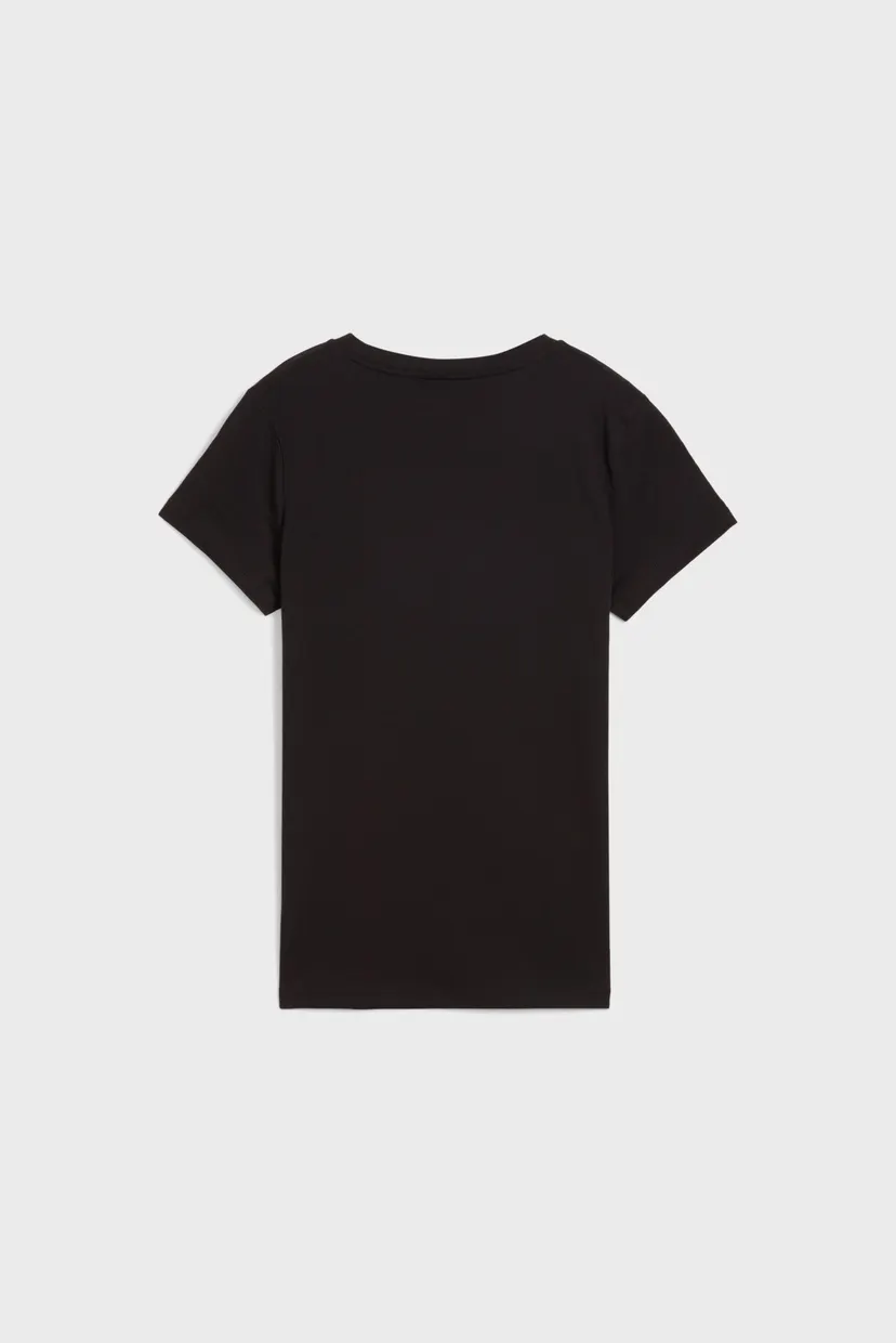 Женская черная футболка ESS Small No. 1 Logo Tee Women 7
