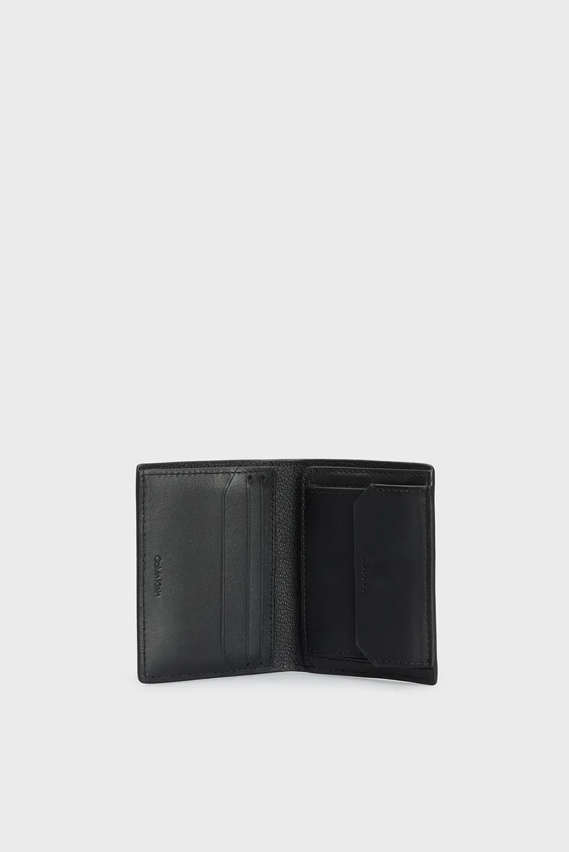 Мужской черный кожаный кошелек MINIMAL FOCUS BIFOLD 7CC W COIN 4