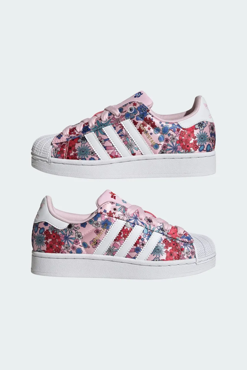Детские розовые кроссовки ADIDAS LIBERTY LONDON SUPERSTAR II 7