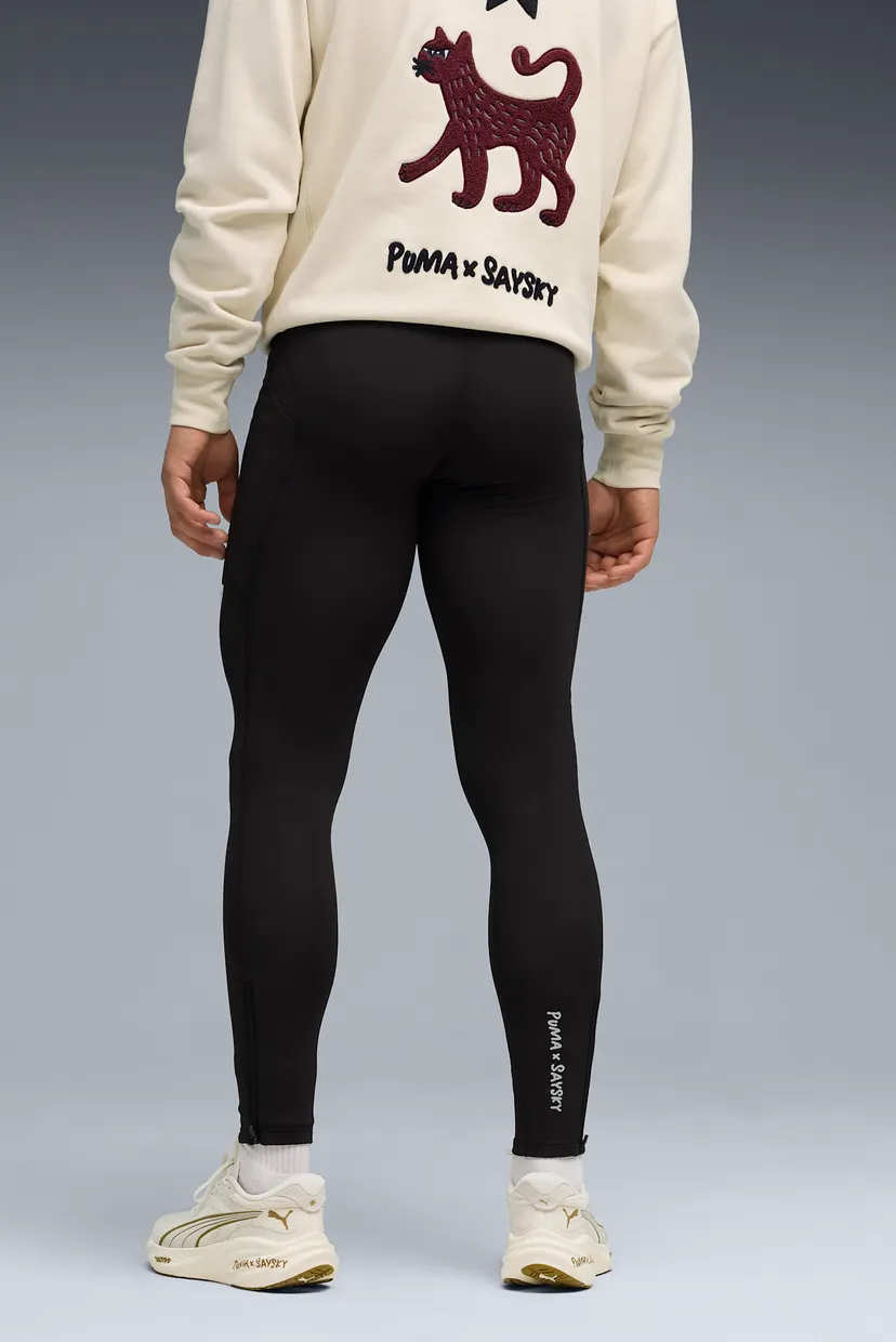 Чоловічі чорні тайтси PUMA x SAYSKY Tights Men 3