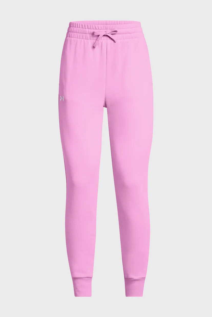 Женские розовые спортивные брюки UA Rival Fleece Jogger 5