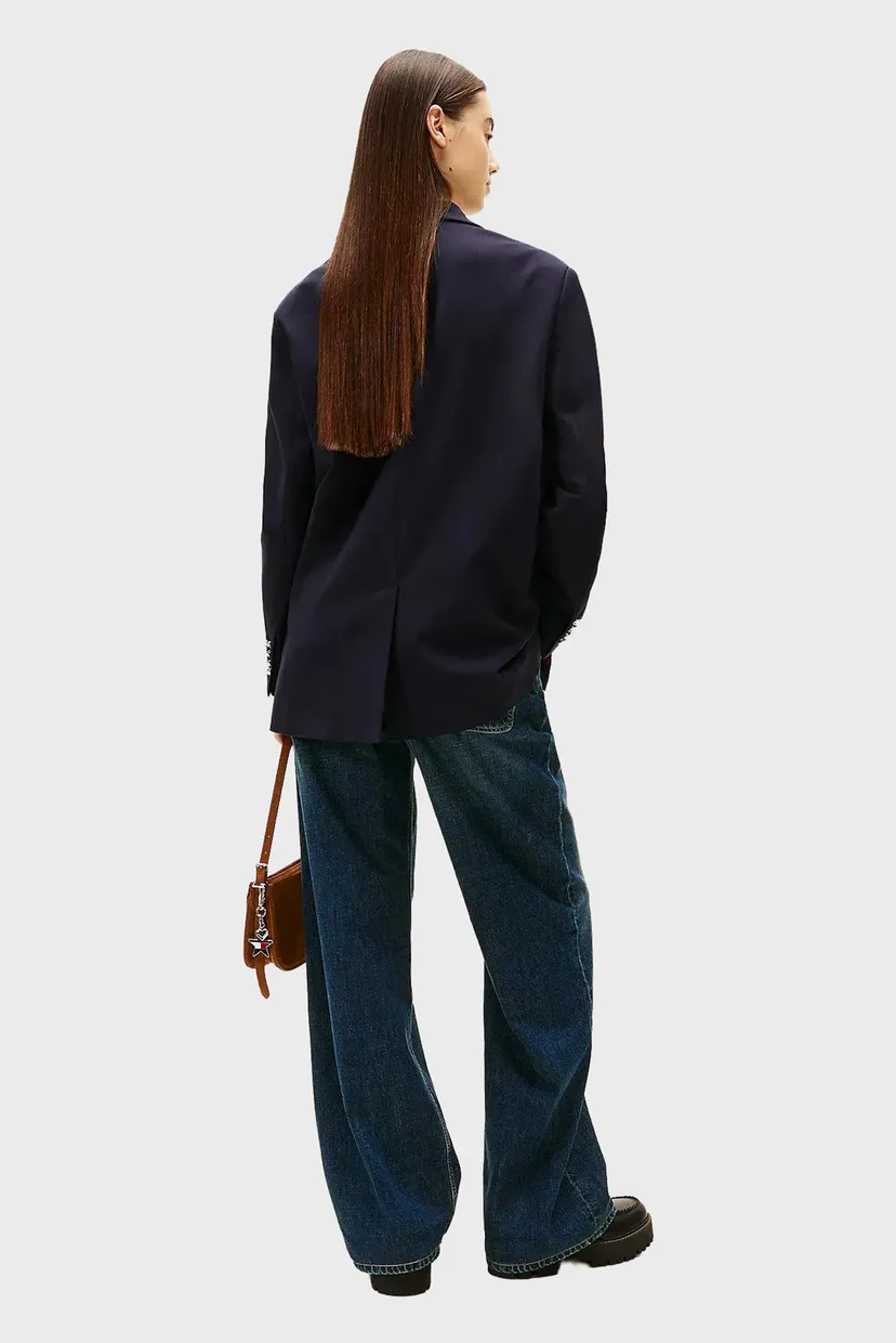 Жіночий темно-синій блейзер TOMMY GIRL SCHOLAR TAILORED 3