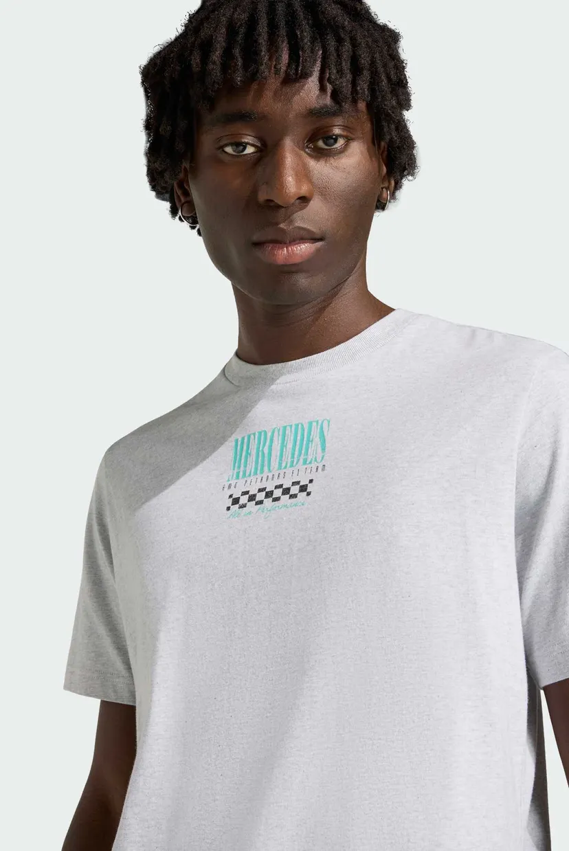 Чоловіча світло-сіра футболка Mercedes - Amg Petronas Formula 1 Team Graphic 02 4