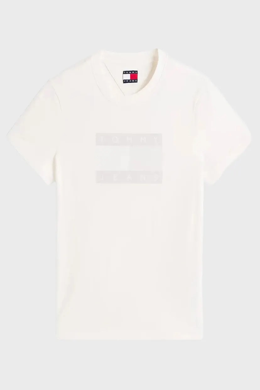 Женская белая футболка REG TJ FLAG 5