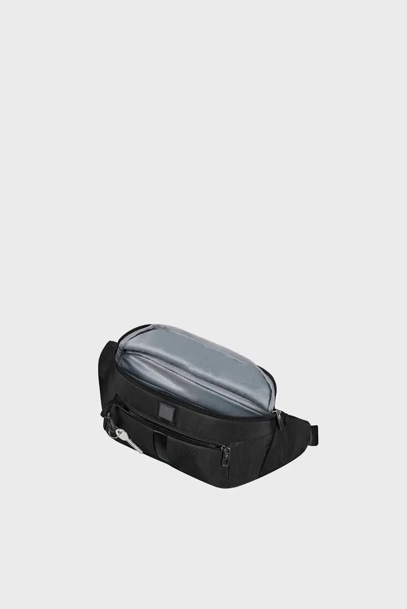 Мужская черная поясная сумка SACKSQUARE BLACK 6