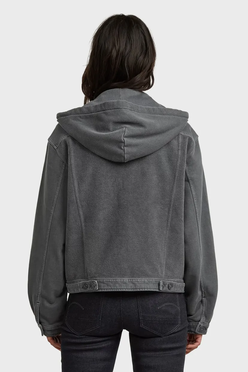 Женское серое худи Washed 3