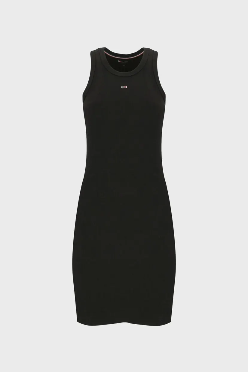 Женское черное платье TJW ESSENTIAL RIB BODYCON EXT 6