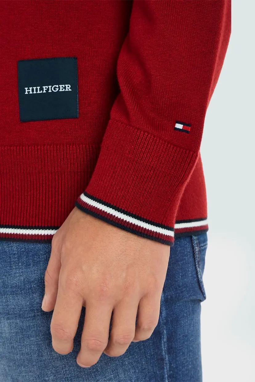 Мужской красный джемпер MONOTYPE GS TIPPED CREW NECK 3
