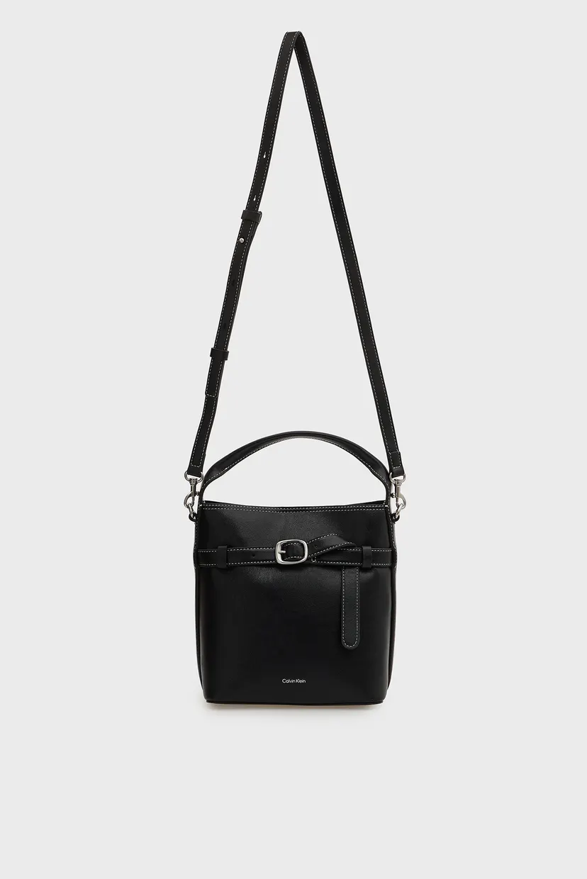 Жіноча чорна сумка BUCKLE MINI CROSSBODY 5